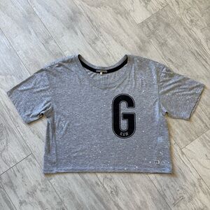 G-STAR GREY CROP TOP M NWOT